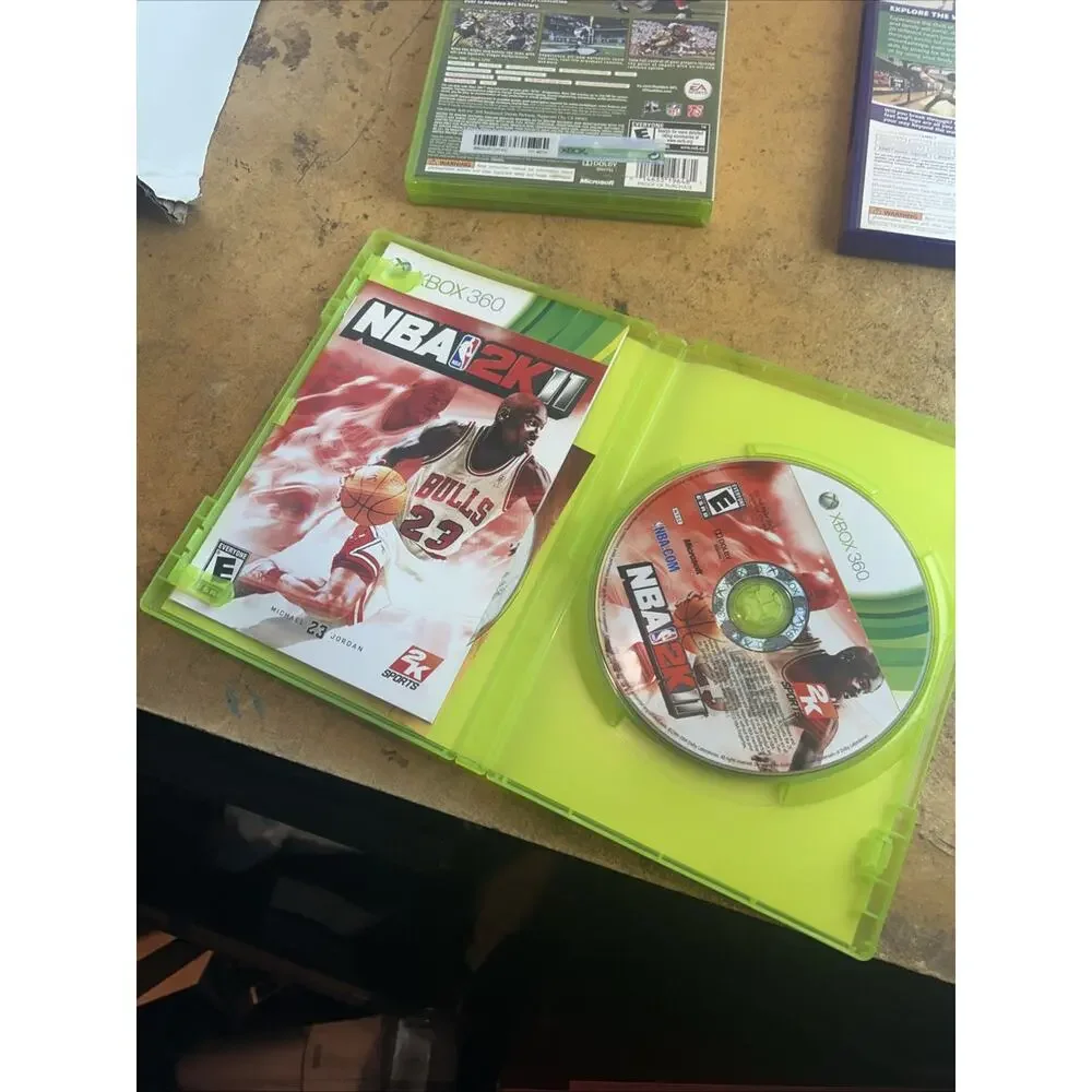 3 Game Xbox 360 Bundle NBA 2k11 Kinect Sports Madden 12
